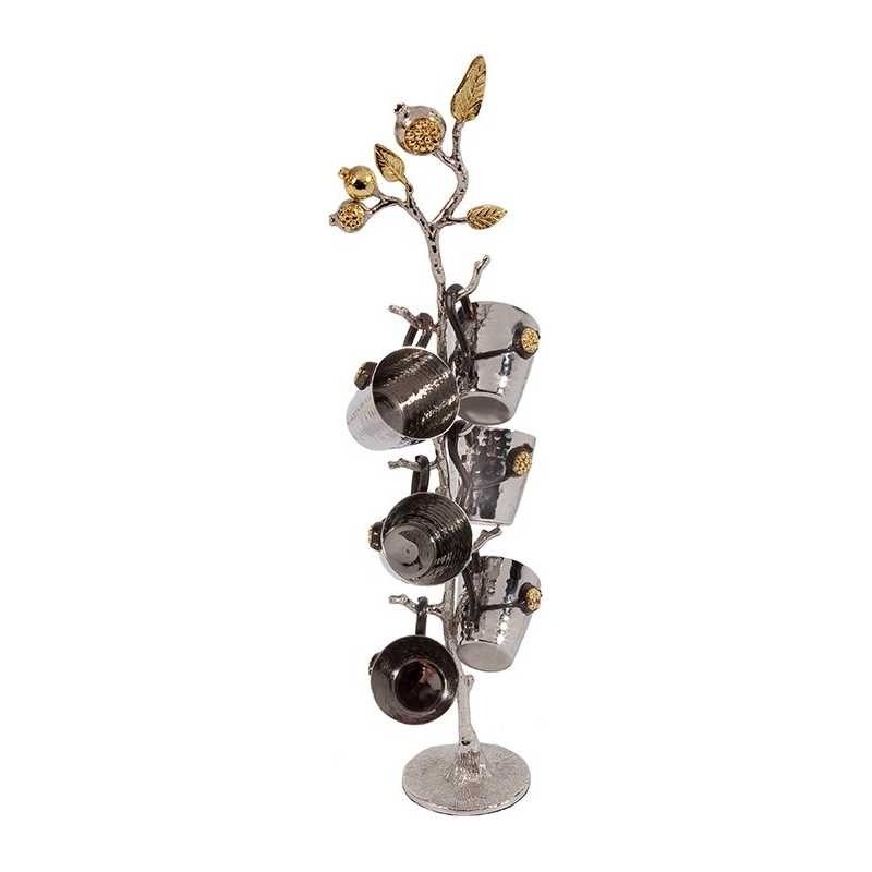 Pomegranate Tree of Kiddush Serving Cups | Kiddush Cups | Judaica